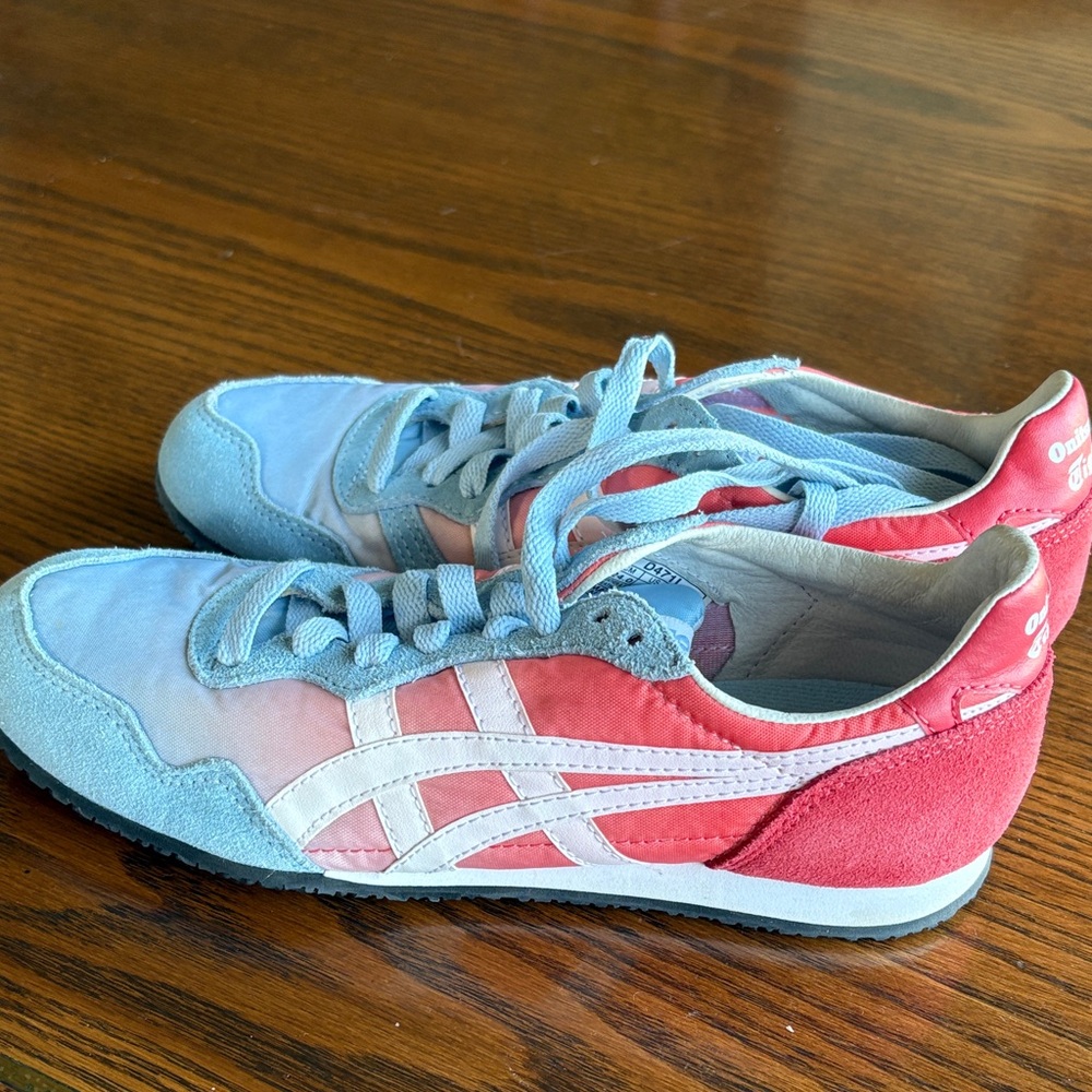 Onitsuka Tiger by Asics Red and Blue Sneakers